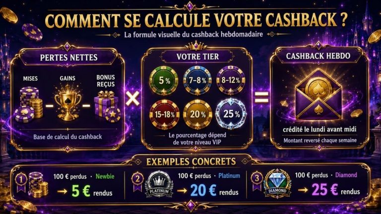 Touch Casino cashback hebdomadaire